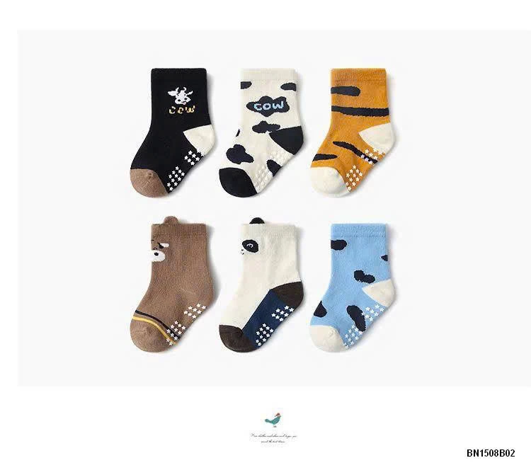 COMBO 12 ĐÔI TẤT CHỐNG TRƠN KID’S BASIC