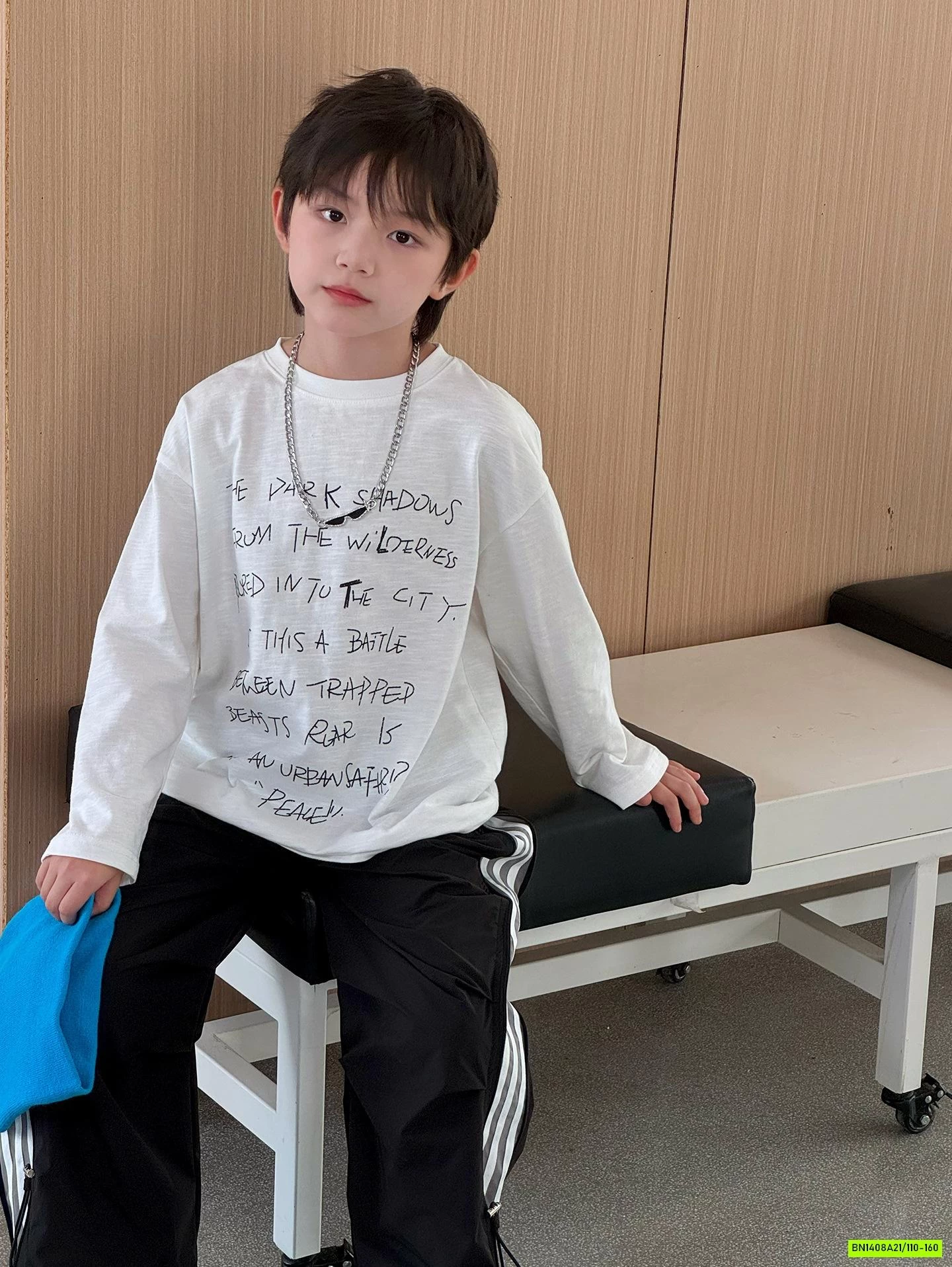 ÁO THUN XƯỚC IN CHỮ NHỎ