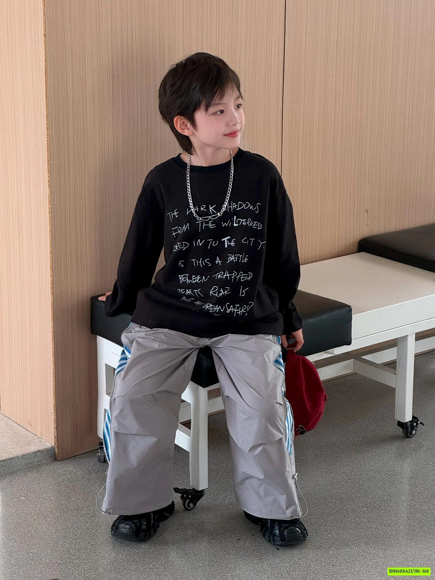 ÁO THUN XƯỚC IN CHỮ NHỎ