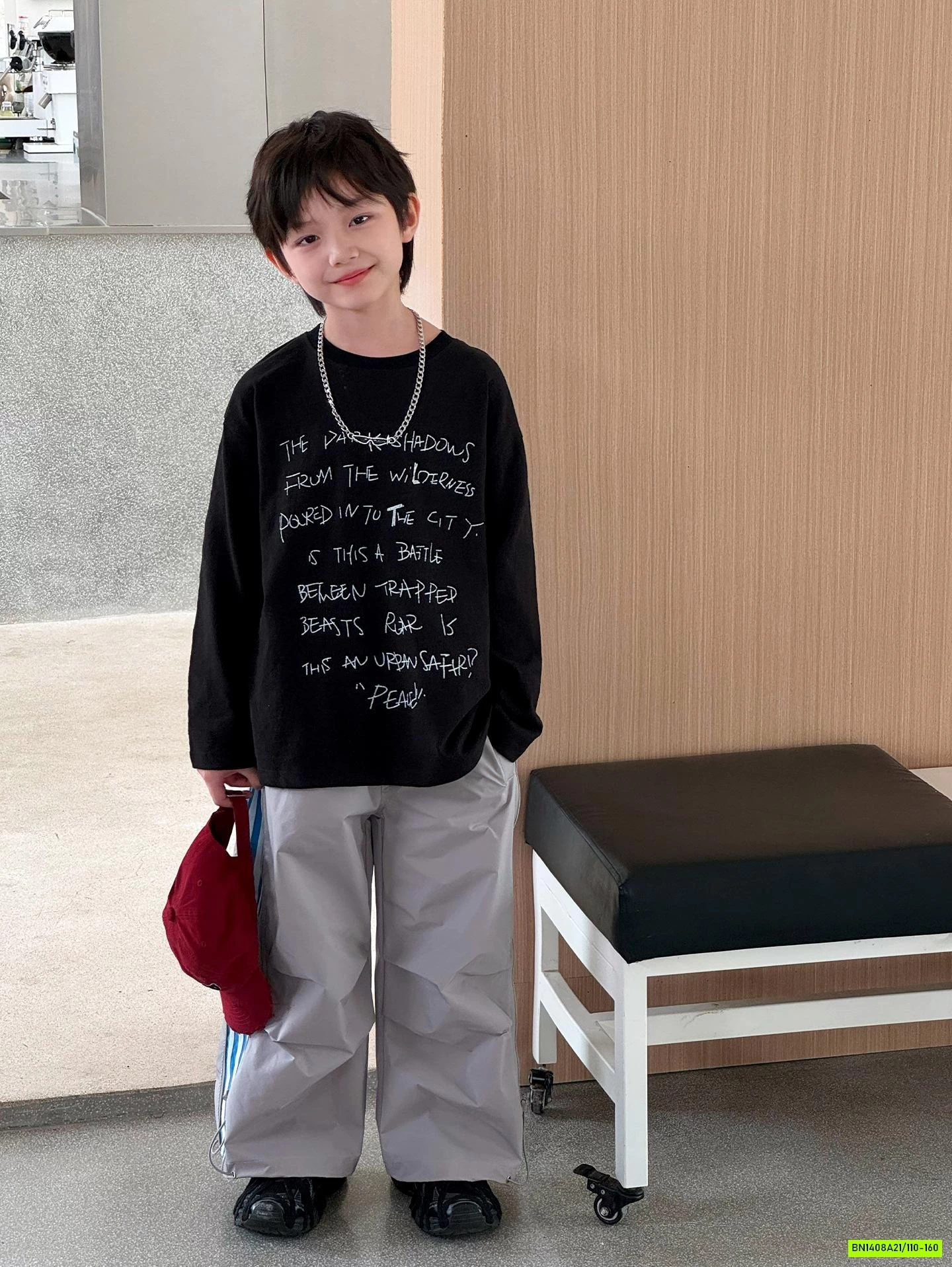 ÁO THUN XƯỚC IN CHỮ NHỎ