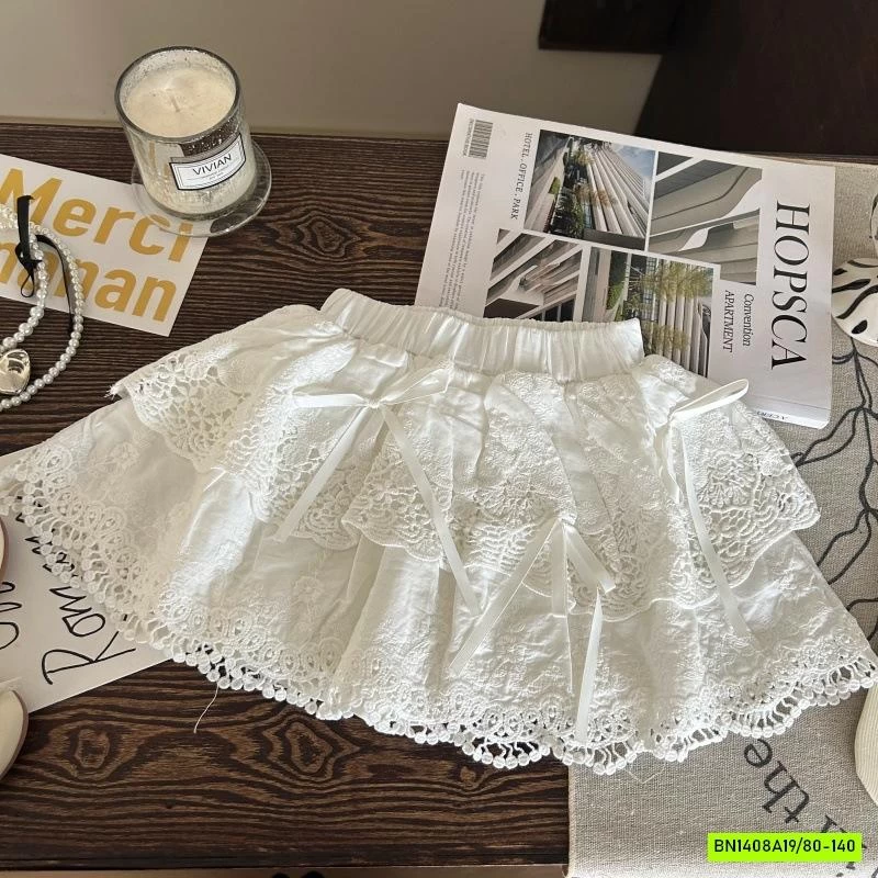 ÁO LEN ĐỎ KITTY MIX CV TRẮNG XẾP TẦNG