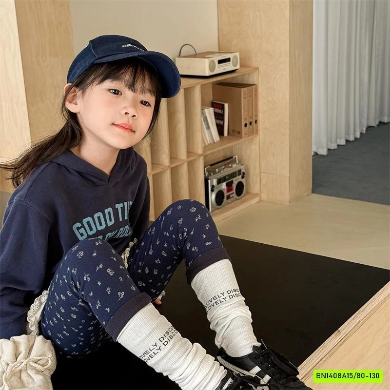 LEGGING NỈ HOA NHÍ ADBABY