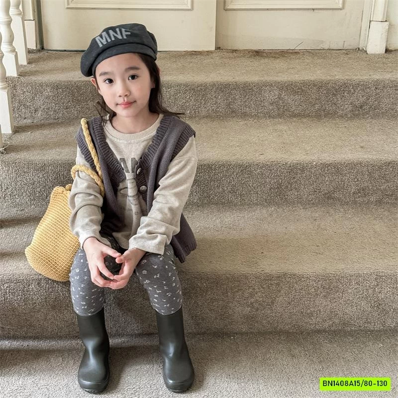 LEGGING NỈ HOA NHÍ ADBABY