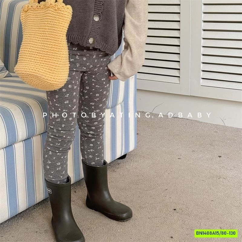 LEGGING NỈ HOA NHÍ ADBABY