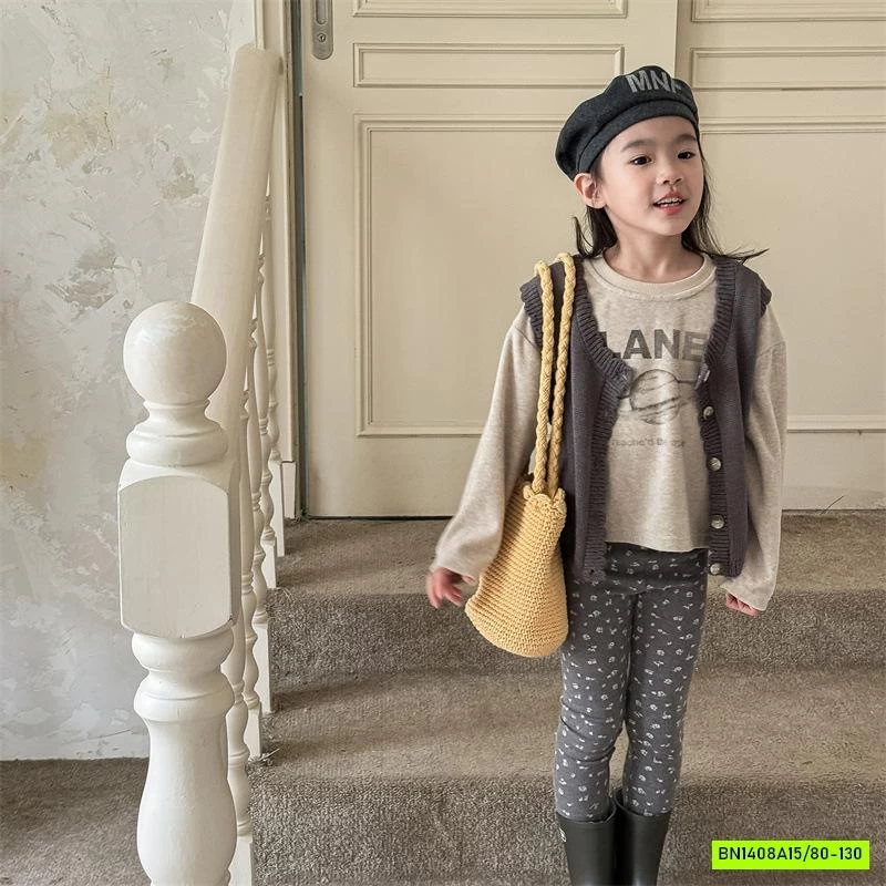 LEGGING NỈ HOA NHÍ ADBABY