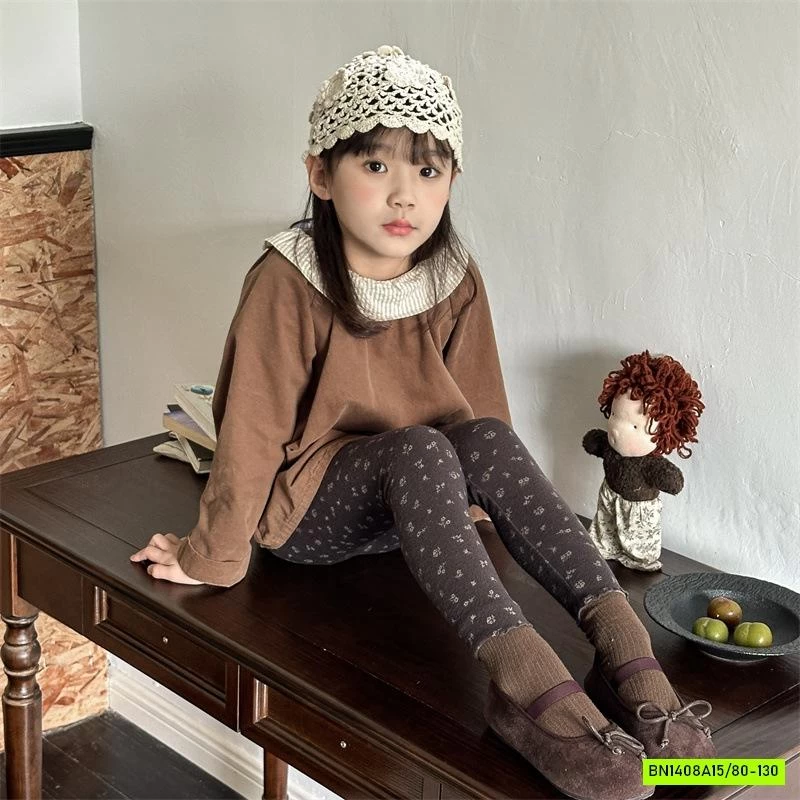 LEGGING NỈ HOA NHÍ ADBABY