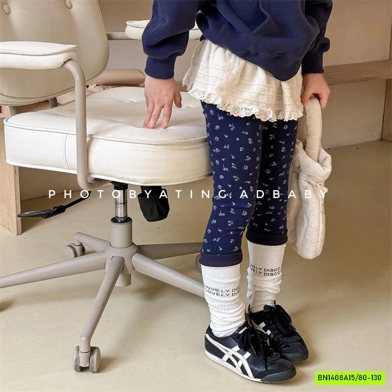 LEGGING NỈ HOA NHÍ ADBABY