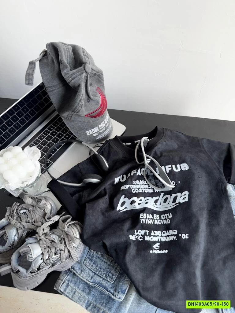 ÁO THUN BẠC MÀU IN CHỮ CÁ TÍNH