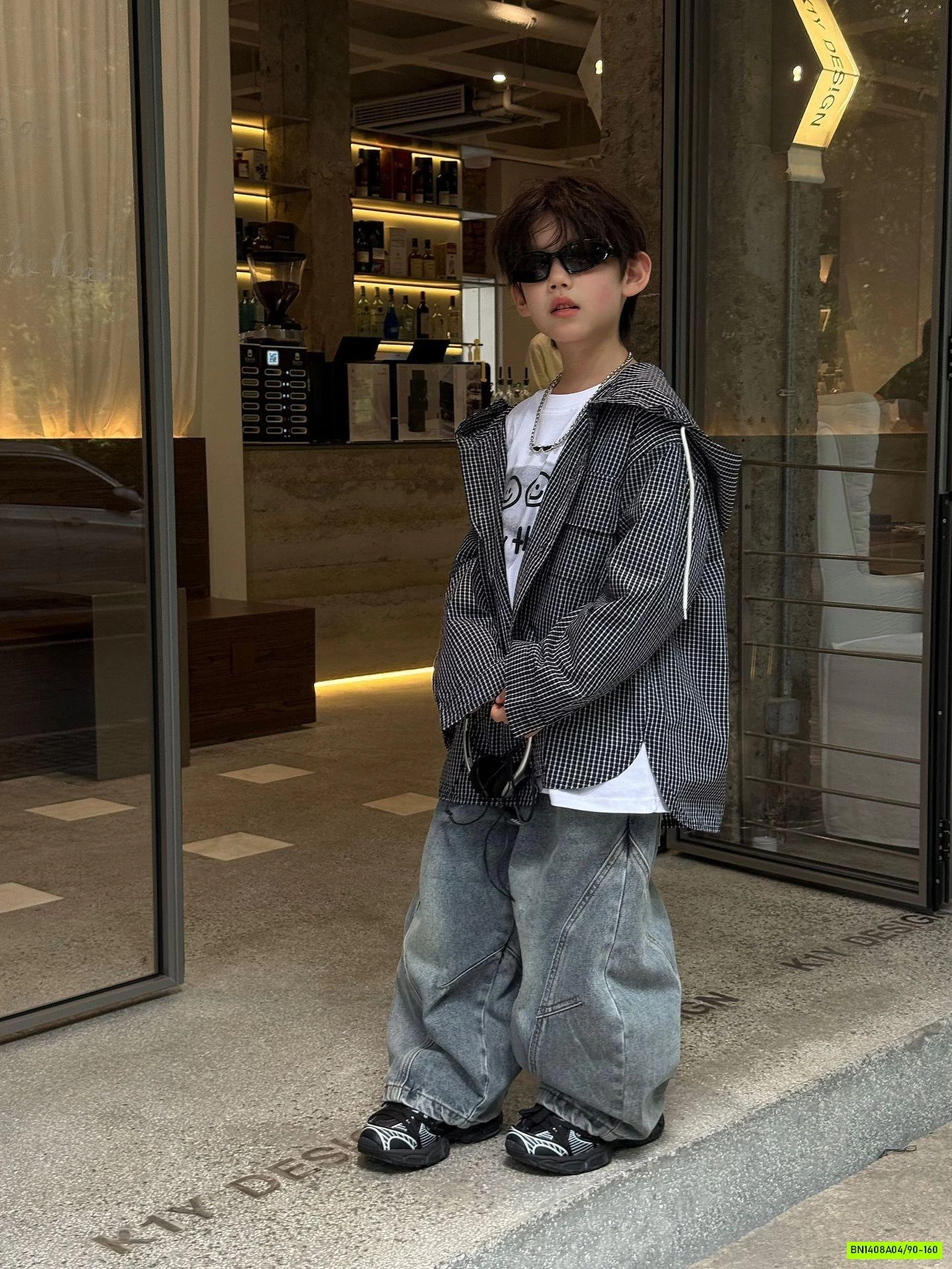 KHOÁC CARO MỎNG LIỀN MŨ