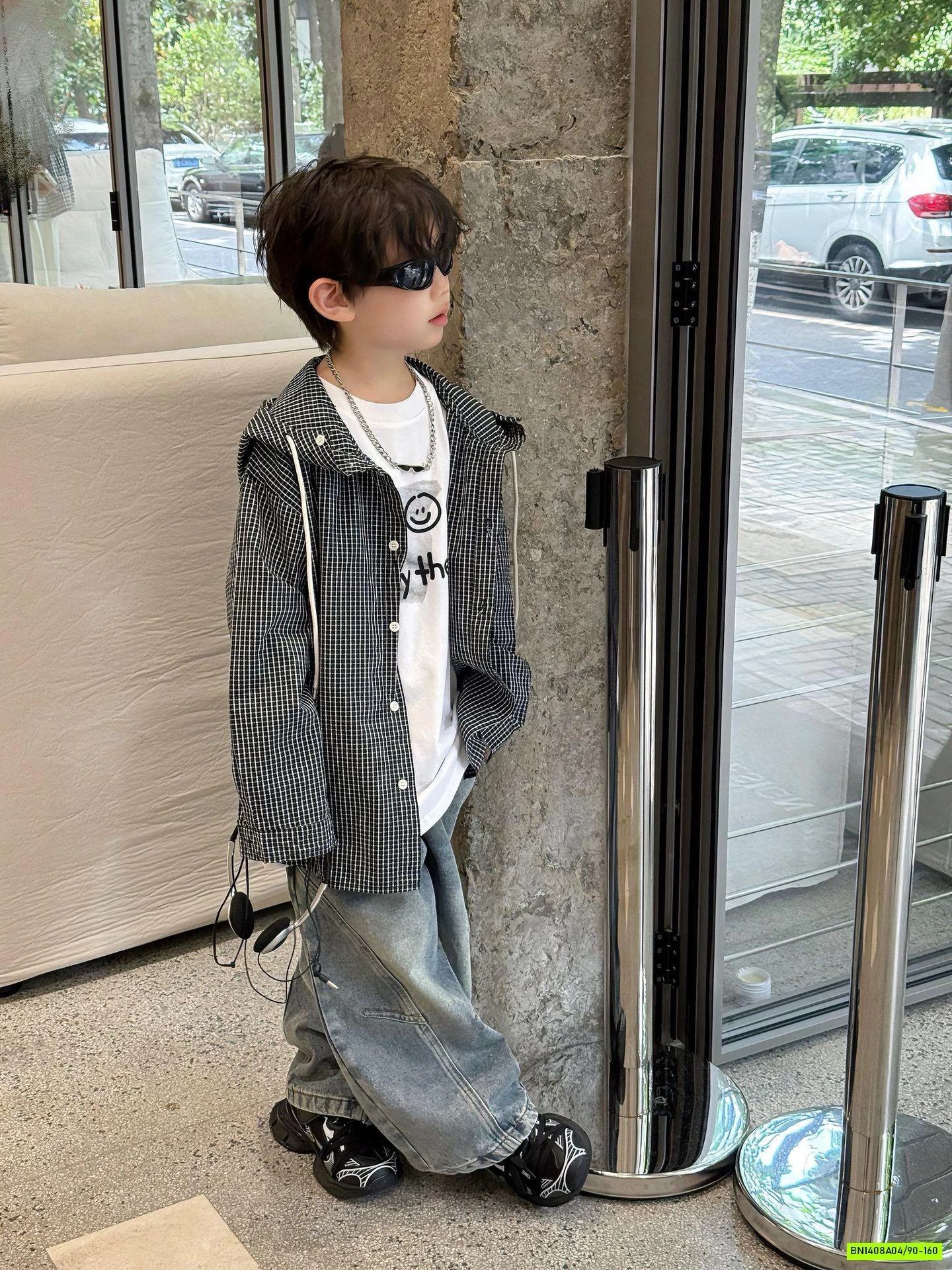 KHOÁC CARO MỎNG LIỀN MŨ