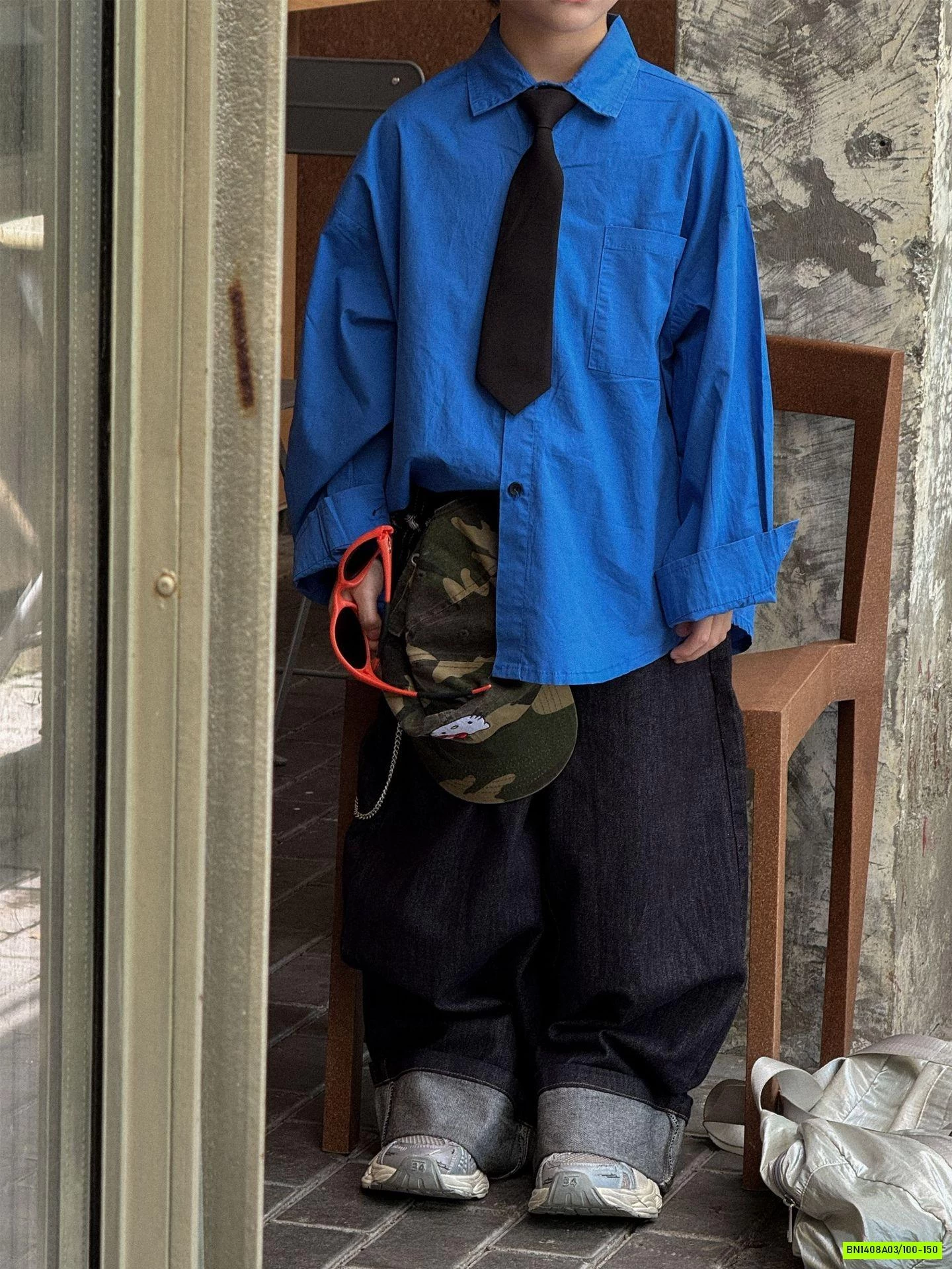 SƠ MI XANH DÀI TAY KÈM CÀ VẠT