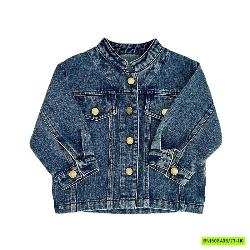 KHOÁC JEANS CỔ TRỤ SIZE NHÍ