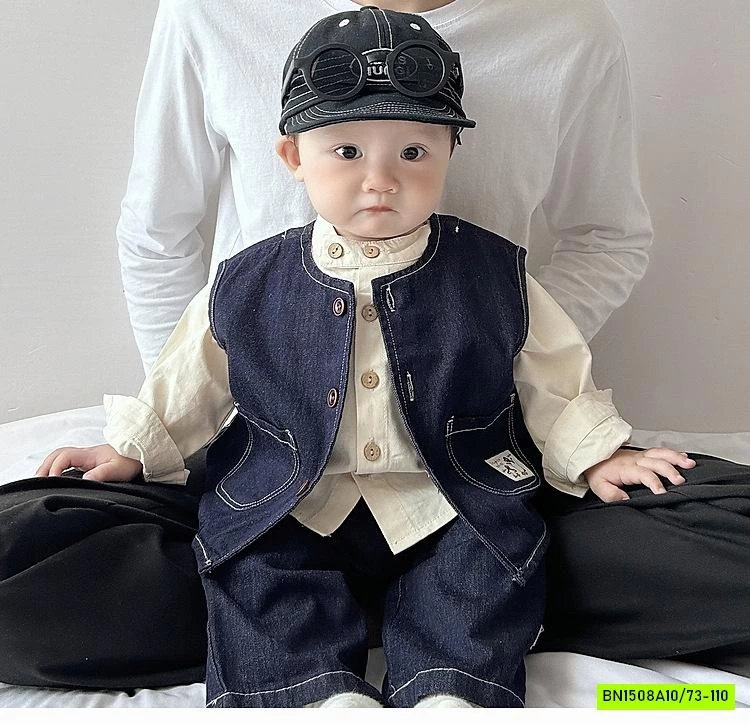 SÉT GILE QUẦN BOM JEANS SIZE NHÍ