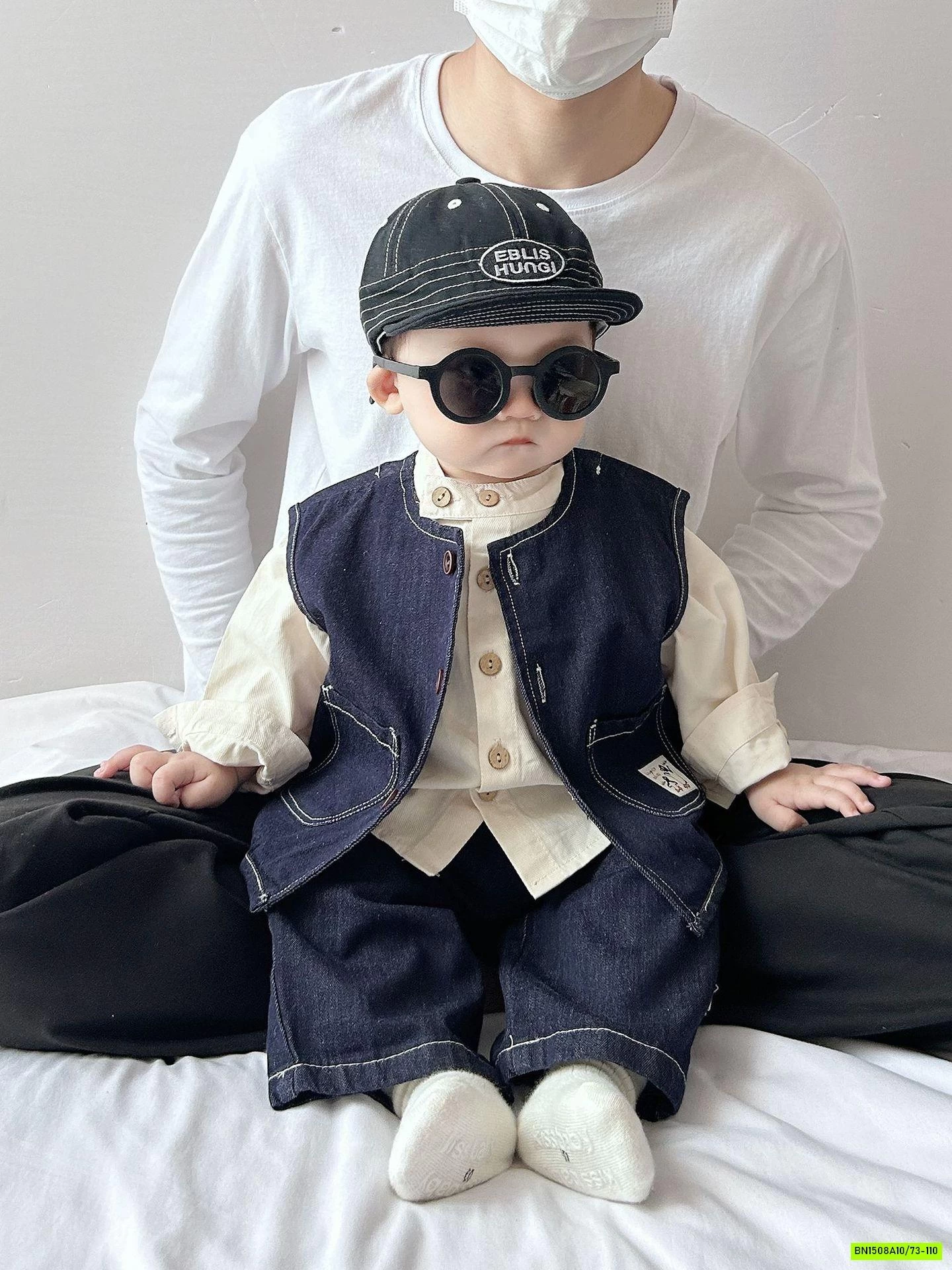 SÉT GILE QUẦN BOM JEANS SIZE NHÍ