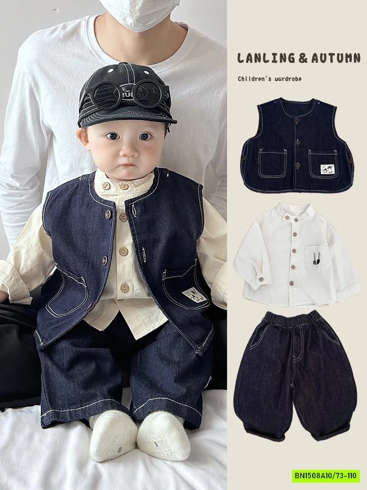 SÉT GILE QUẦN BOM JEANS SIZE NHÍ