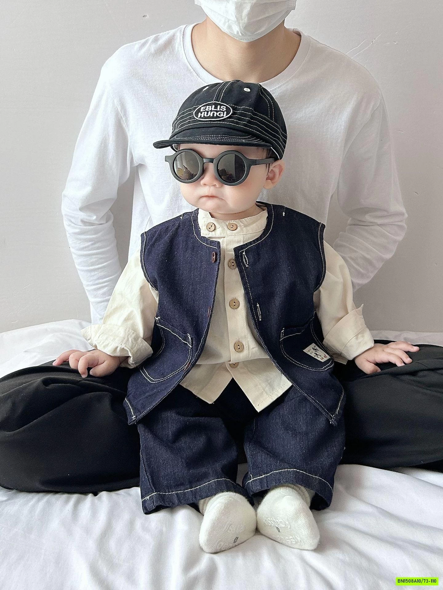 SÉT GILE QUẦN BOM JEANS SIZE NHÍ