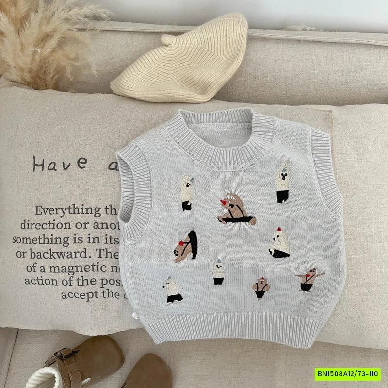 SÉT GILE THÊU GẤU MIX QUẦN JEANS