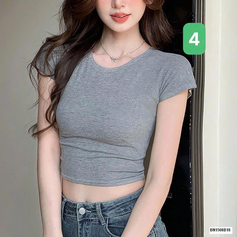 ÁO THUN CỘC CROPTOP NỮ