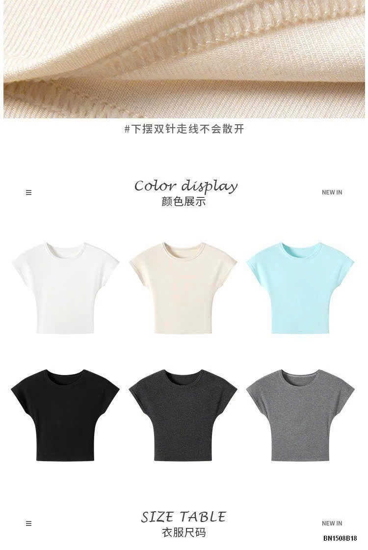 ÁO THUN CỘC CROPTOP NỮ