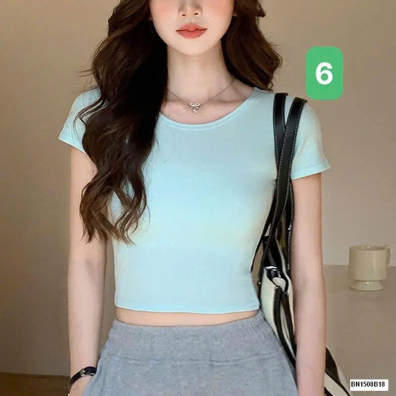 ÁO THUN CỘC CROPTOP NỮ