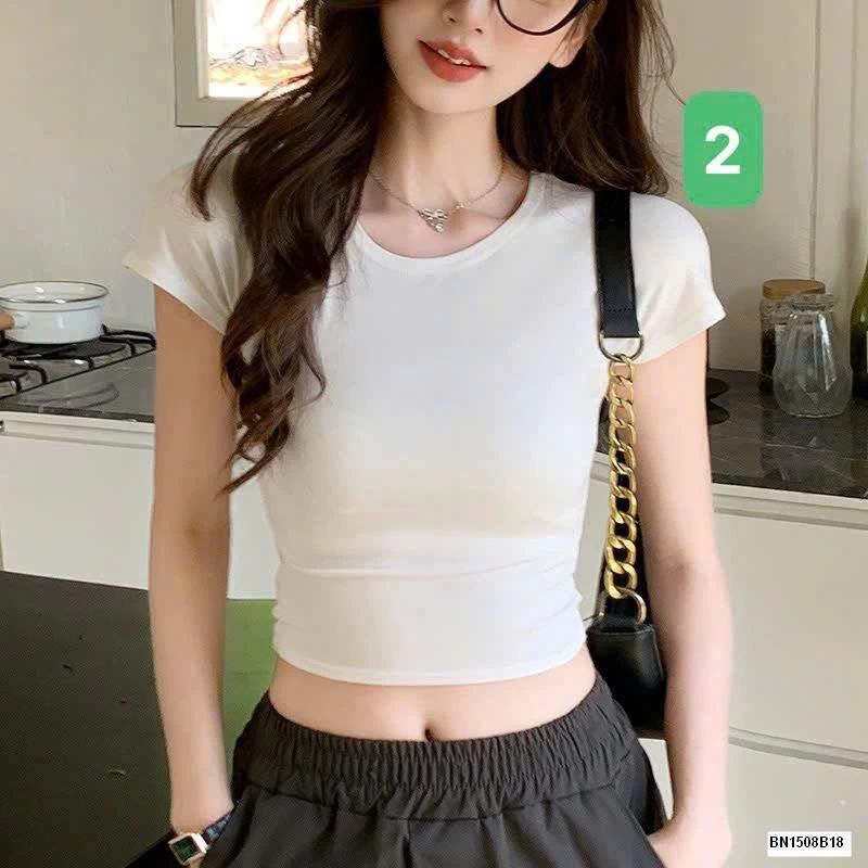 ÁO THUN CỘC CROPTOP NỮ