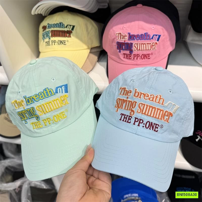 MŨ KẾT GIÓ THÊU CHỮ SẮC MÀU NỮ