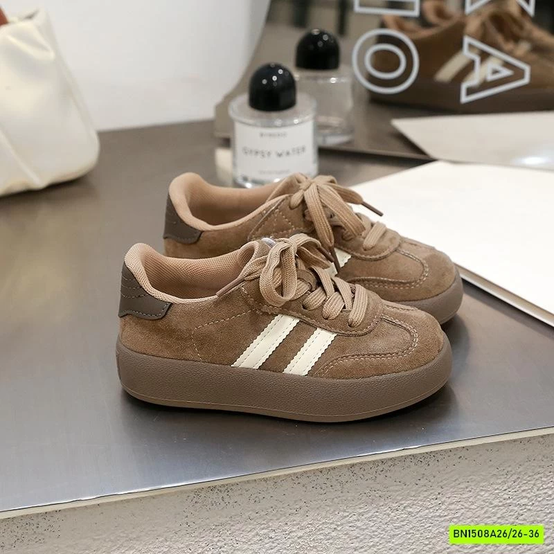 GIÀY BỆT 2 SỌC TONE NÂU