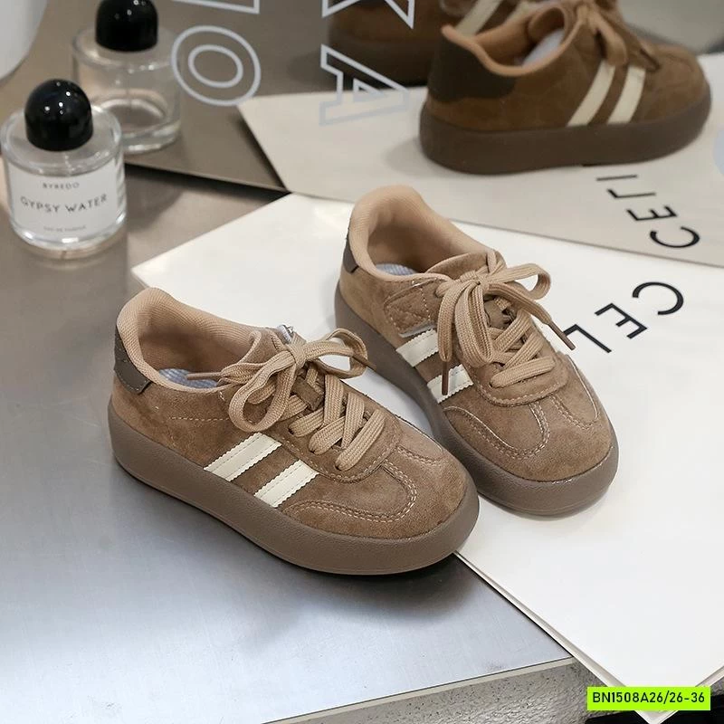 GIÀY BỆT 2 SỌC TONE NÂU