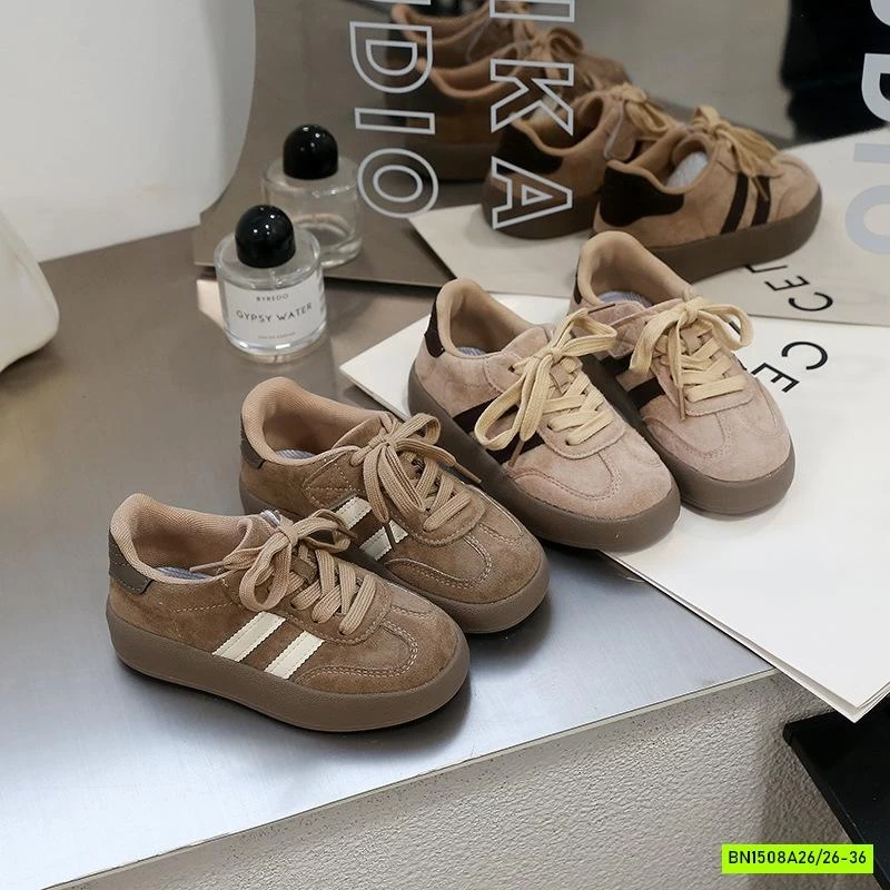 GIÀY BỆT 2 SỌC TONE NÂU