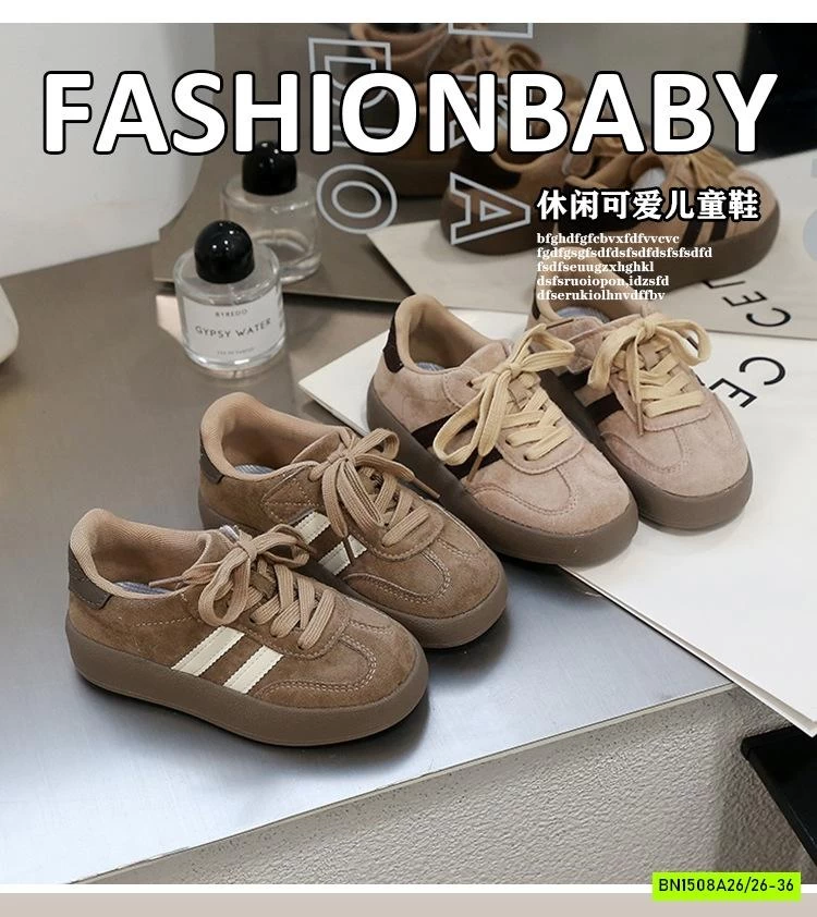 GIÀY BỆT 2 SỌC TONE NÂU