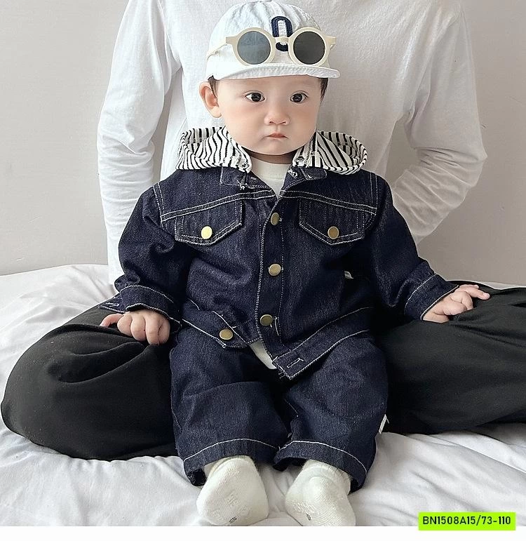 KHOÁC JEANS LIỀN MŨ COTTON SIZE NH