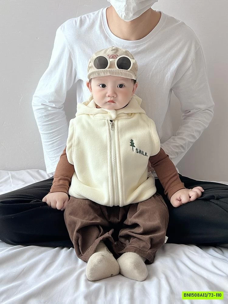 KHOÁC GILE NHUNG LIỀN MŨ SIZE NHÍ