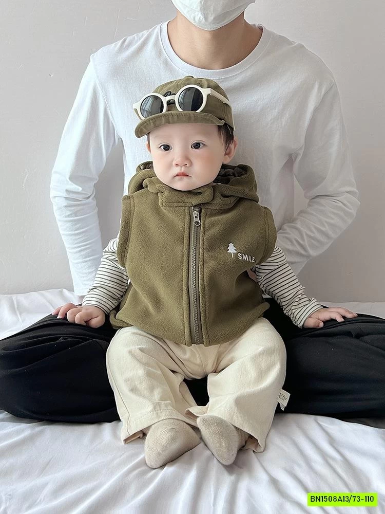 KHOÁC GILE NHUNG LIỀN MŨ SIZE NHÍ