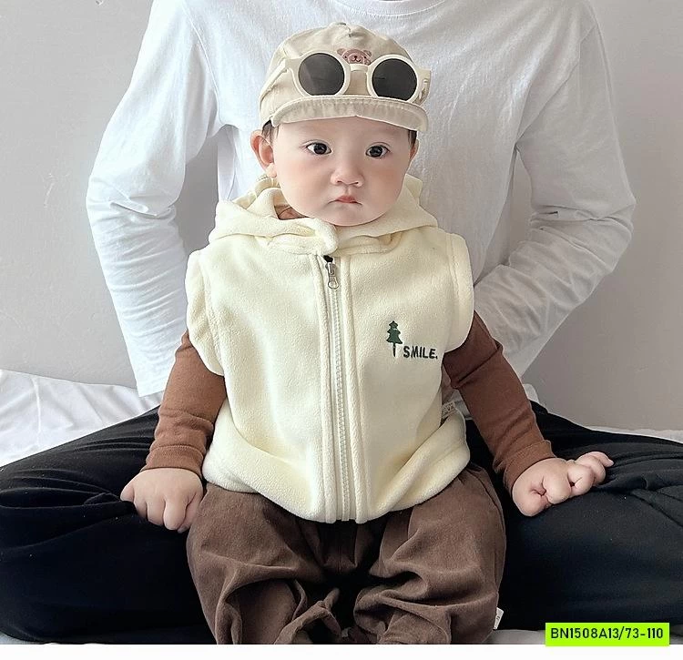 KHOÁC GILE NHUNG LIỀN MŨ SIZE NHÍ