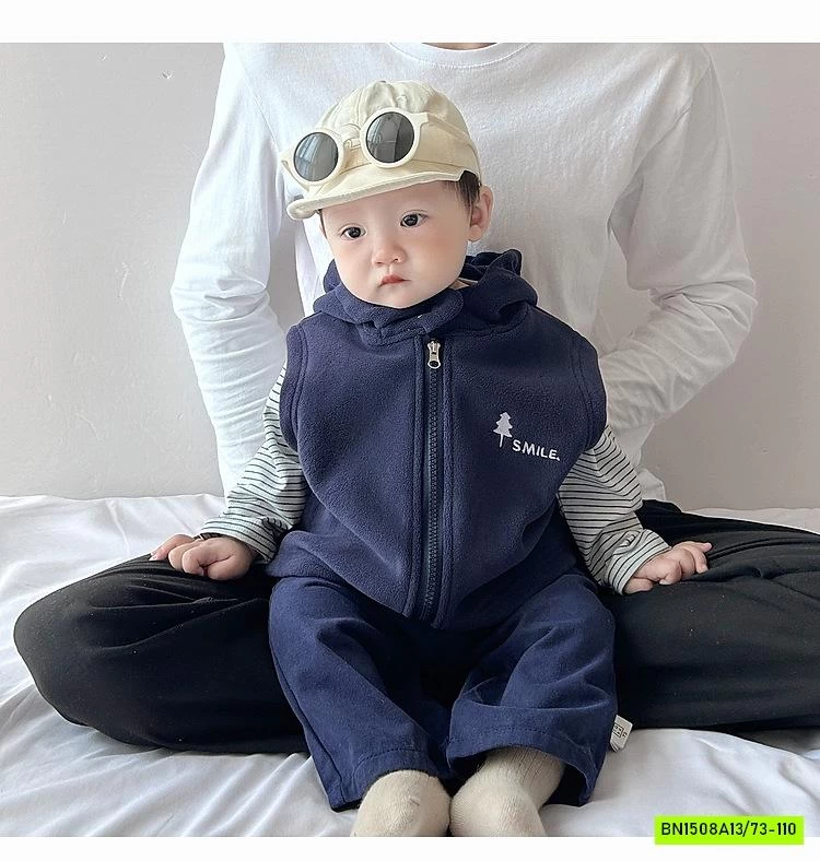 KHOÁC GILE NHUNG LIỀN MŨ SIZE NHÍ