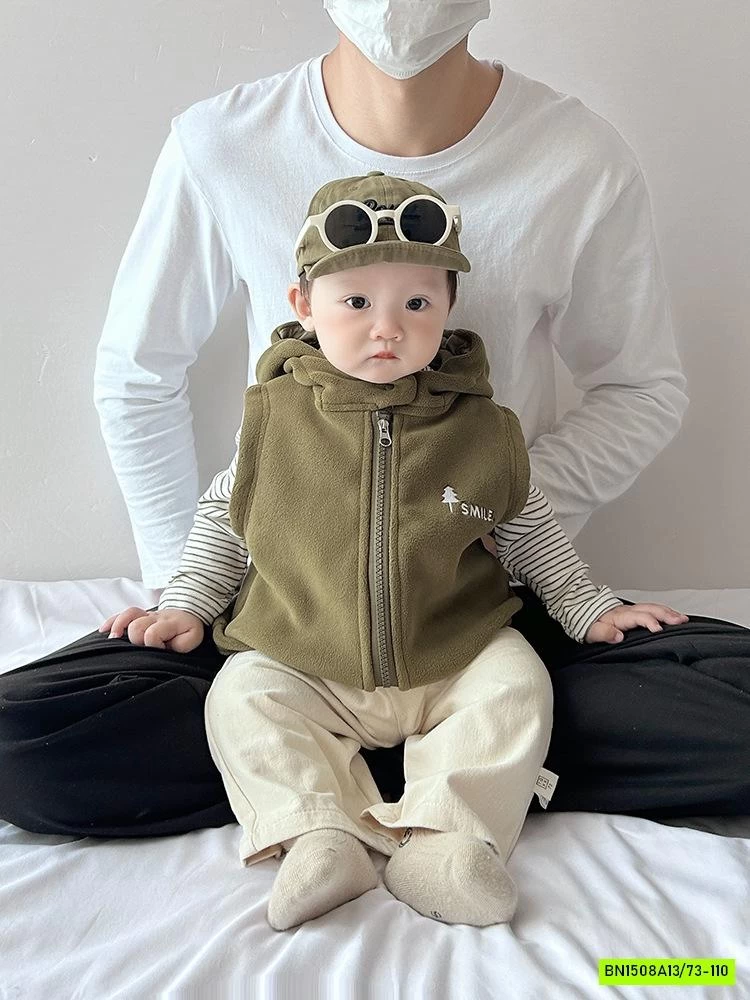 KHOÁC GILE NHUNG LIỀN MŨ SIZE NHÍ