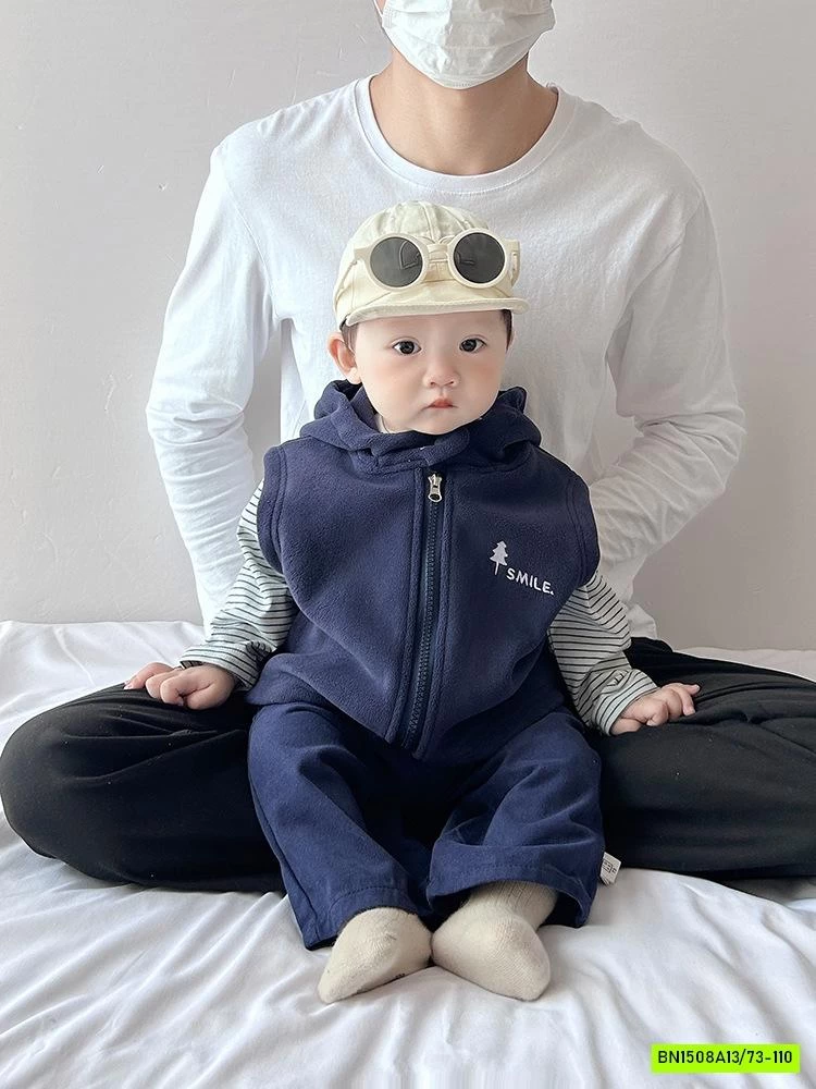 KHOÁC GILE NHUNG LIỀN MŨ SIZE NHÍ