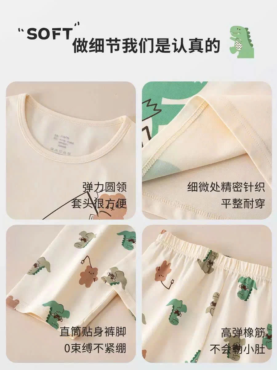 BỘ MẶC NHÀ COTTON A CHUẨN CHO BÉ