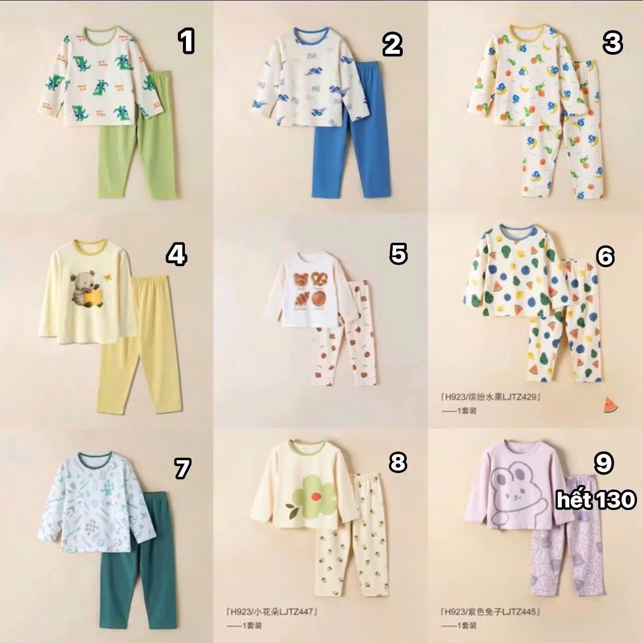 BỘ MẶC NHÀ COTTON A CHUẨN CHO BÉ