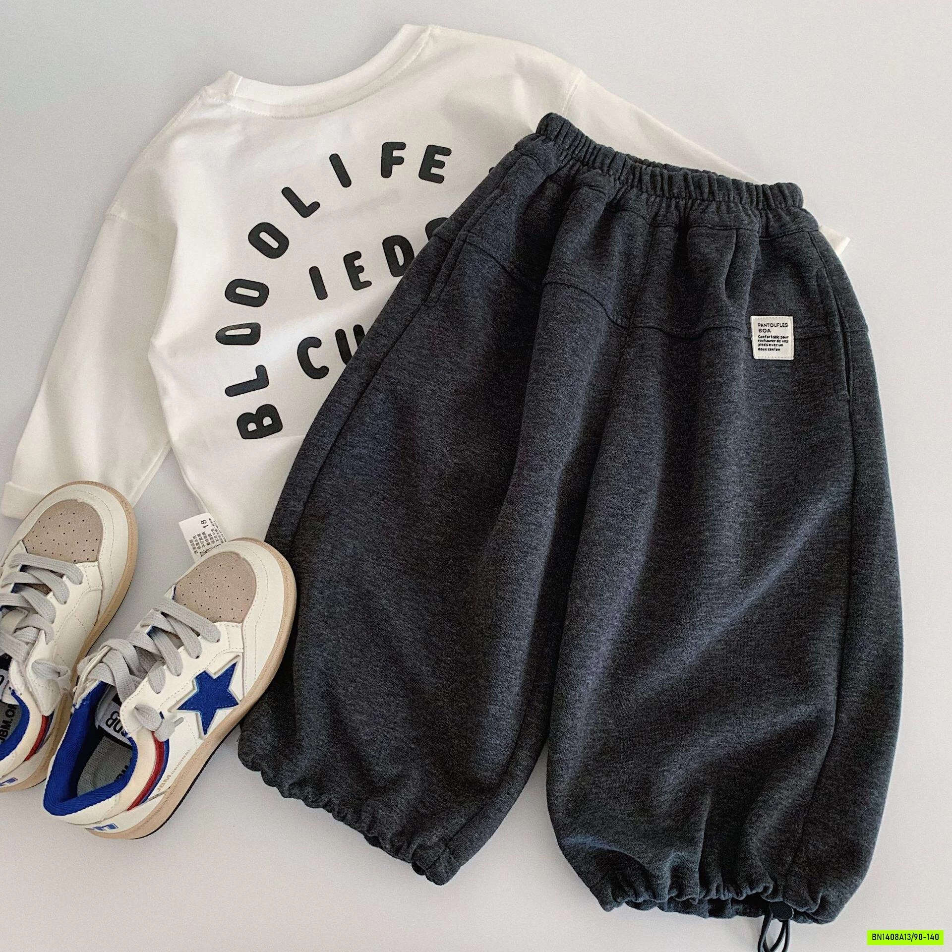 JOGGER NỈ GẮN MÁC