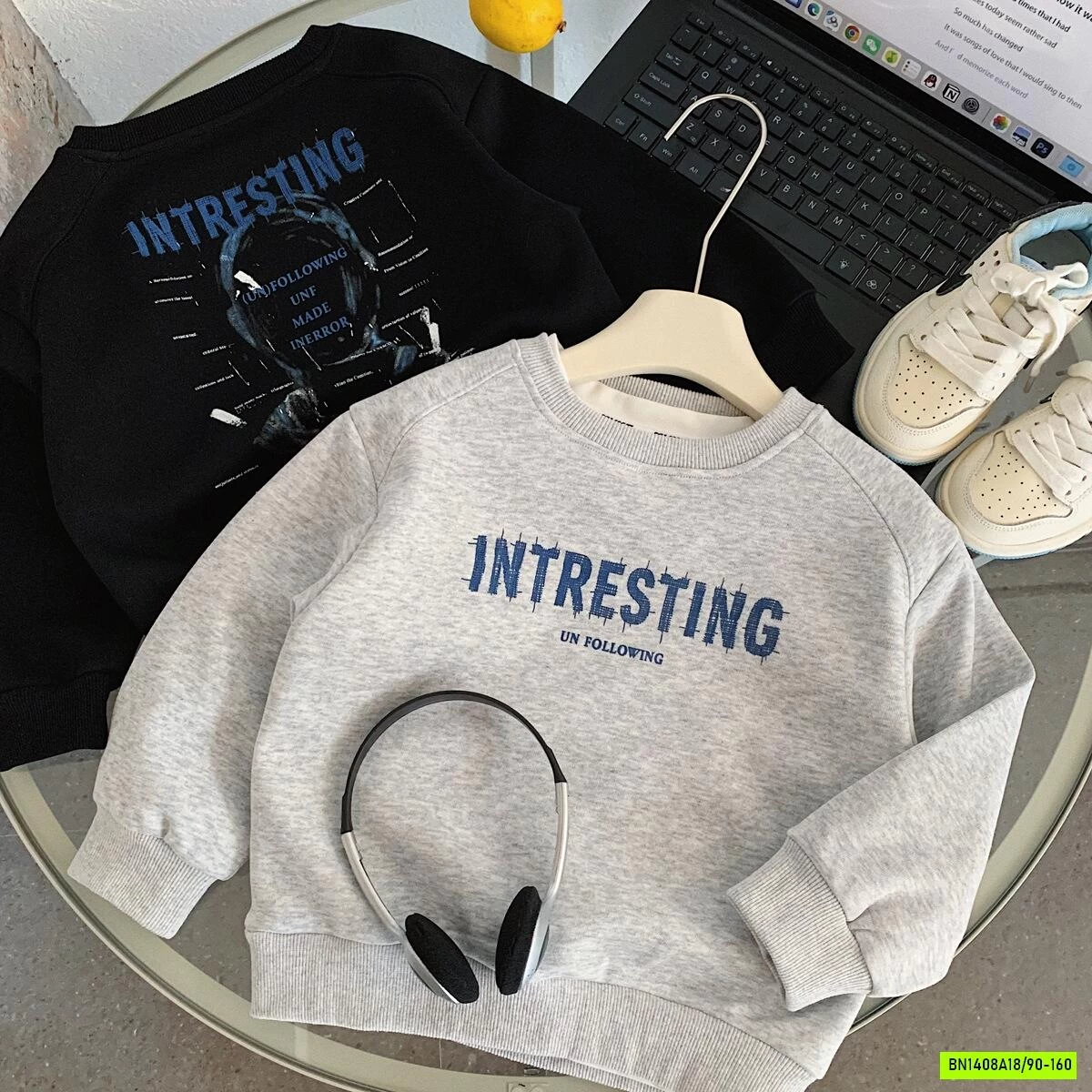 ÁO NỈ CỔ TRÒN IN HÌNH LƯNG MUYEKIDS