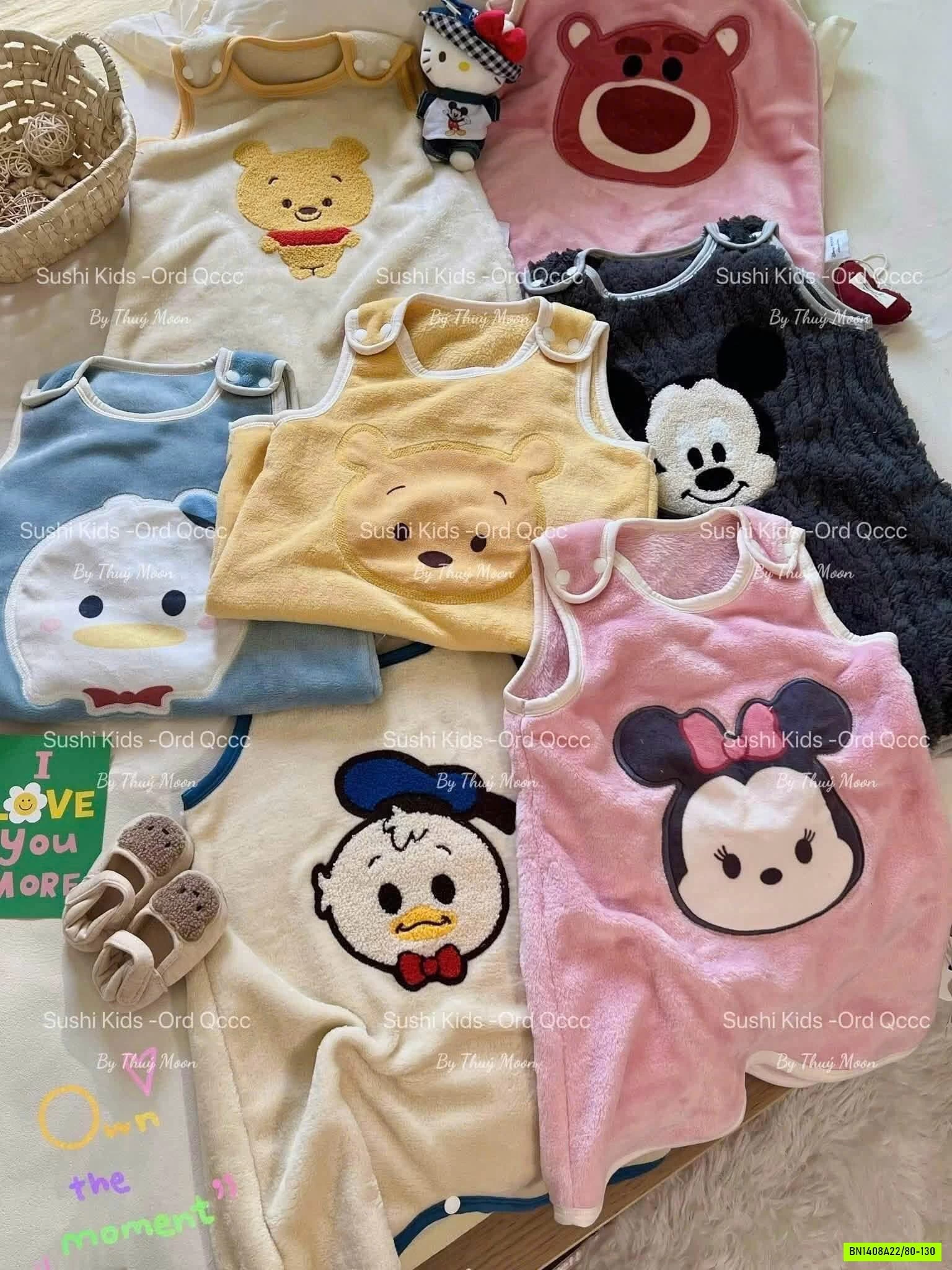 TÚI NGỦ BĂNG NHUNG DISNEY