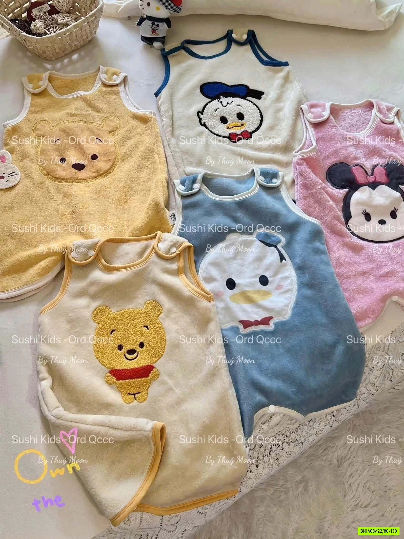 TÚI NGỦ BĂNG NHUNG DISNEY