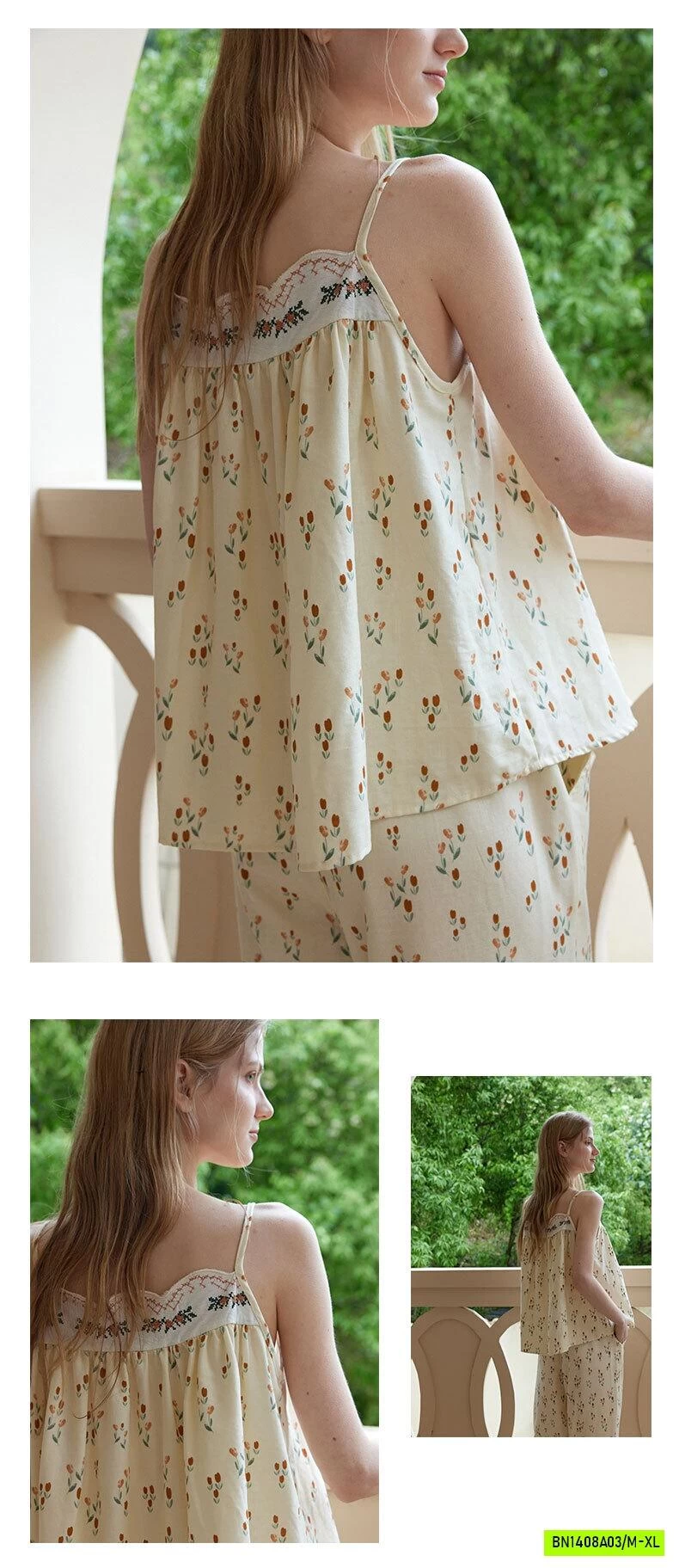 BỘ NGỦ HOA 2 DÂY VINTAGE