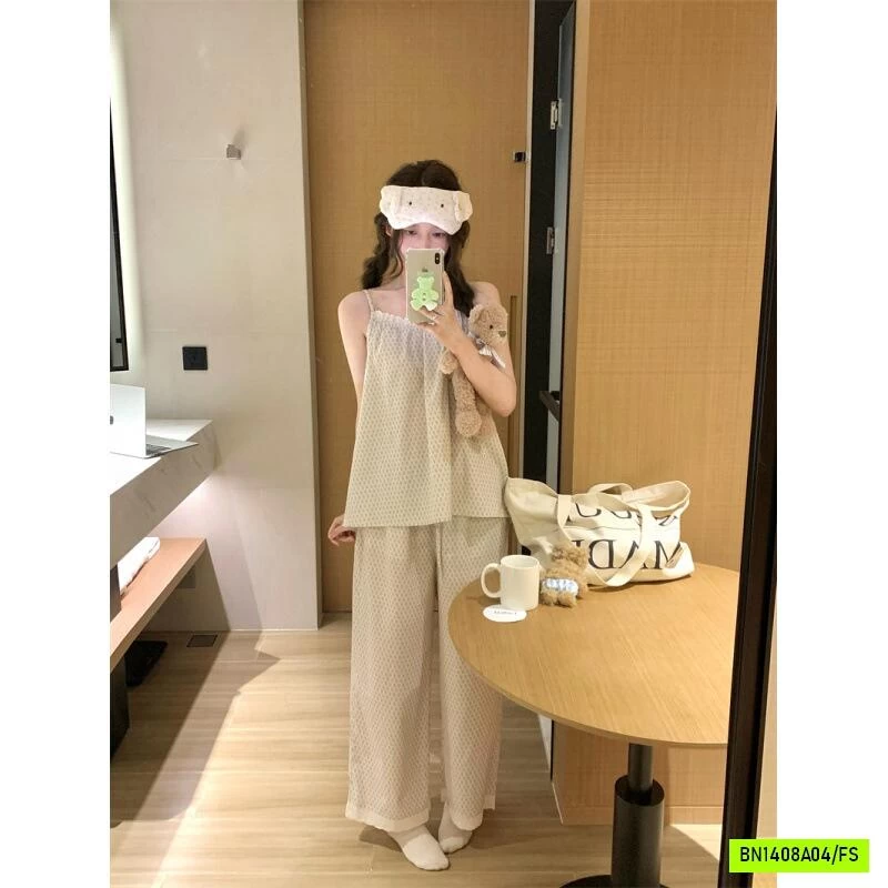 BỘ NGỦ 2 DÂY HOA NHÍ QUẦN DÀI