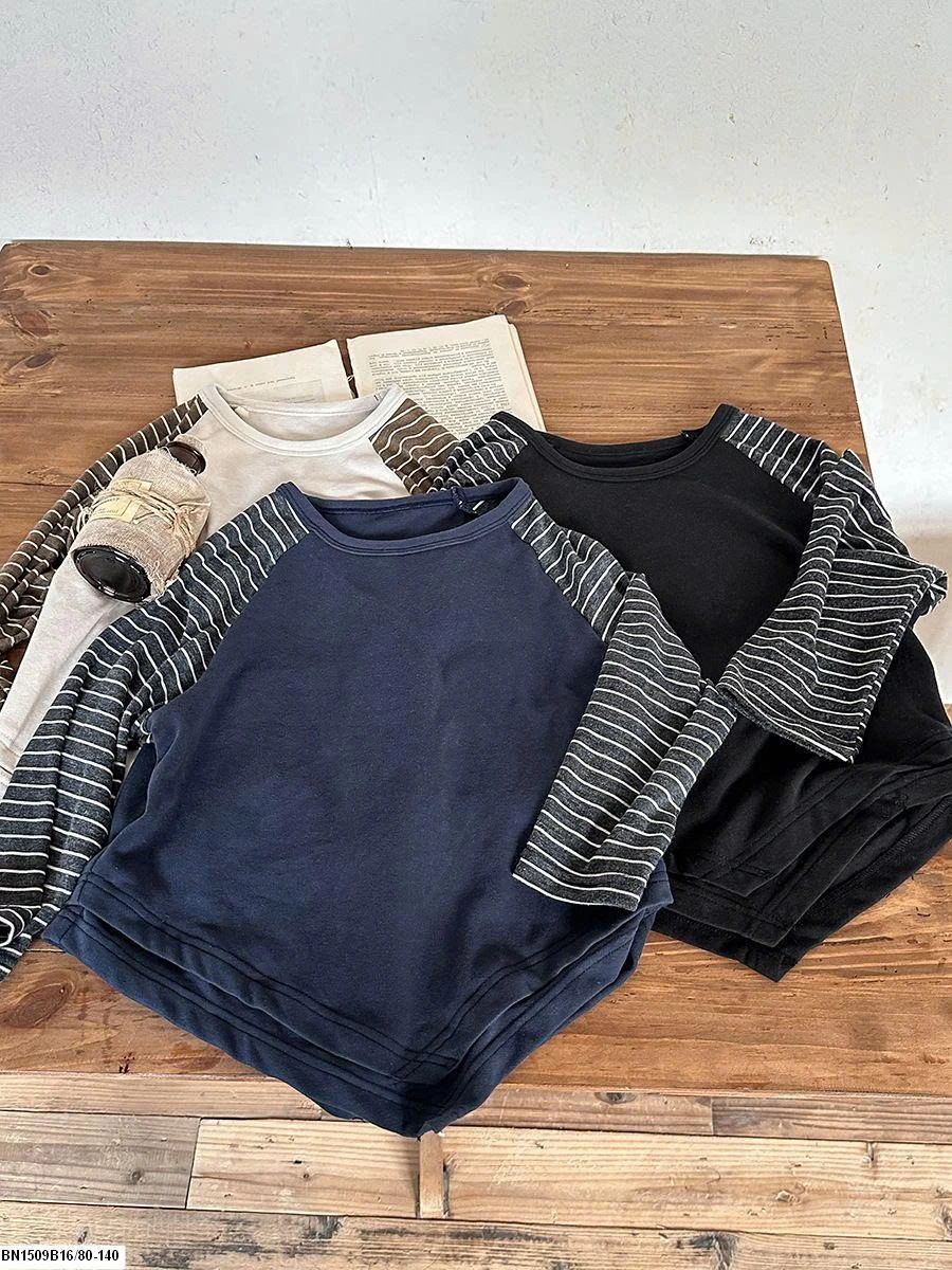 ÁO DÀI TAY PHỐI KẺ VẠT CHÉO