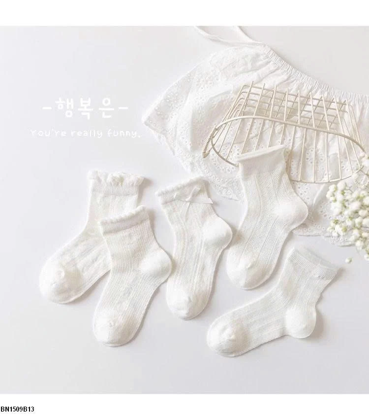 SÉT 5Đ TẤT TRẮNG TIỂU THƯ