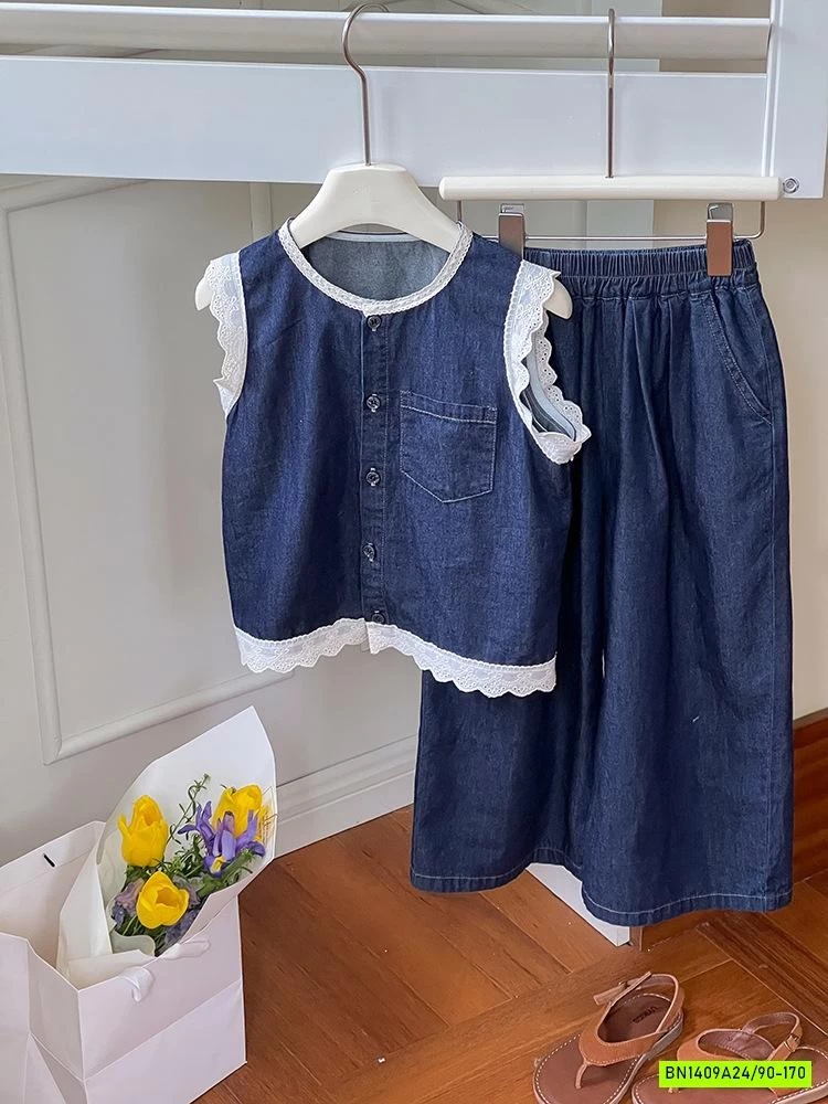 SÉT DENIM QUẦN SUÔNG 25C147 AMBB