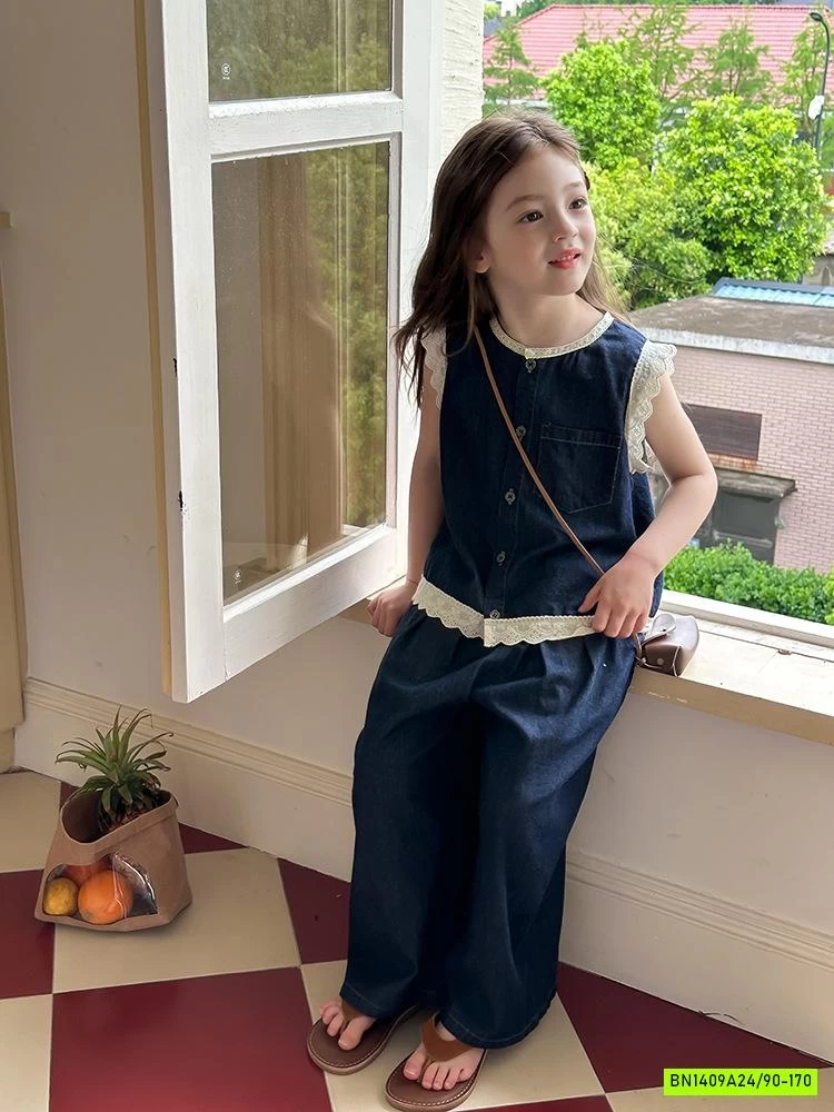 SÉT DENIM QUẦN SUÔNG 25C147 AMBB