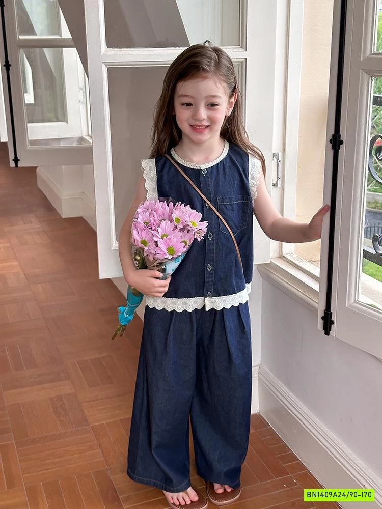 SÉT DENIM QUẦN SUÔNG 25C147 AMBB